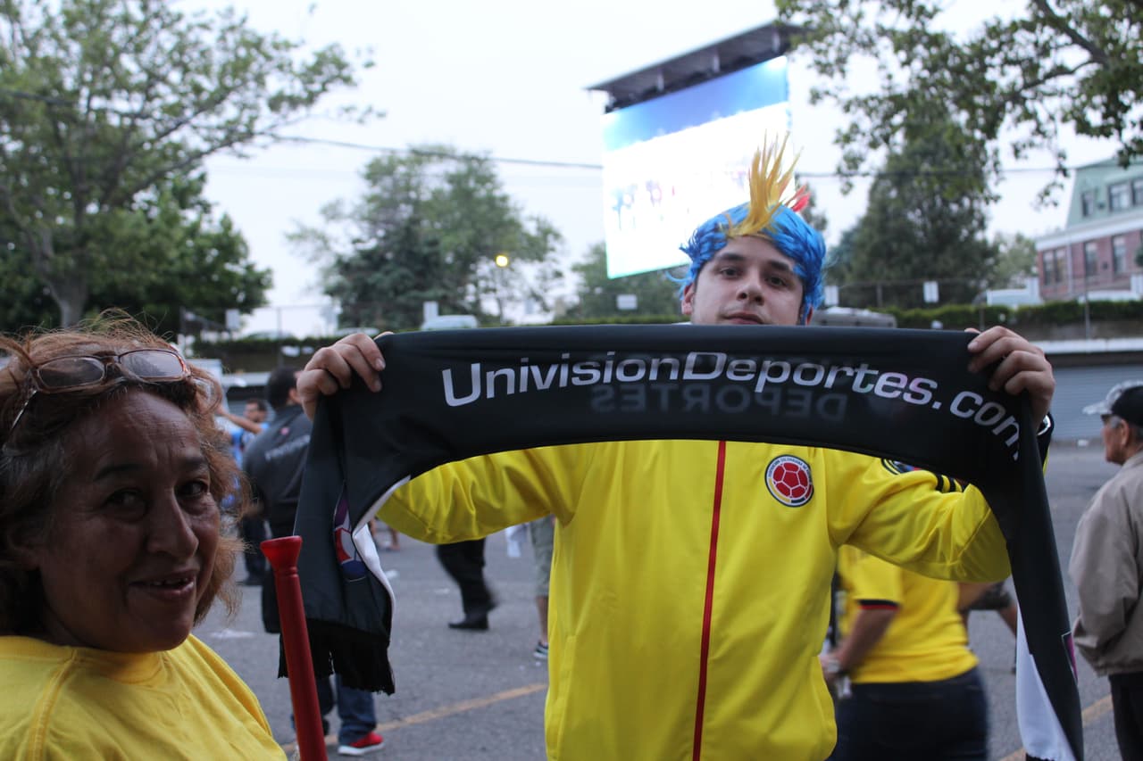 El orgullo colombiano dijo presente en el Shchuetzen Park en North Bergen para apoyar la selección colombiana en la Copa América Centenario.