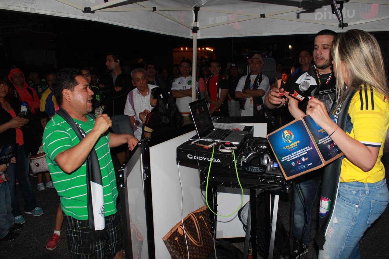 El orgullo colombiano dijo presente en el Shchuetzen Park en North Bergen para apoyar la selección colombiana en la Copa América Centenario.