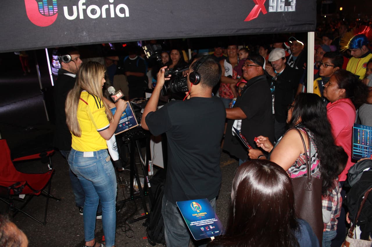 El orgullo colombiano dijo presente en el Shchuetzen Park en North Bergen para apoyar la selección colombiana en la Copa América Centenario.