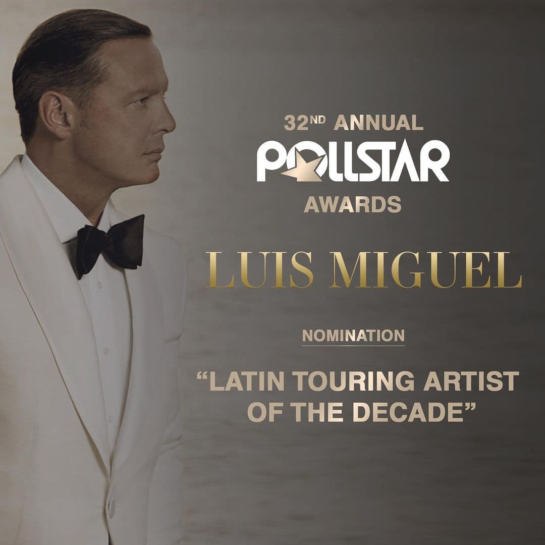 Hace una semana, Luis Miguel fue nominado como el Mejor Cantante Latino de la Década.