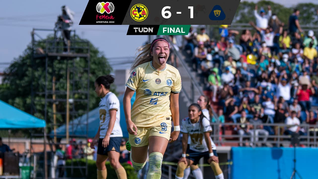¡Volvió! Katty Martínez hace 'póker' y América aplasta a Pumas