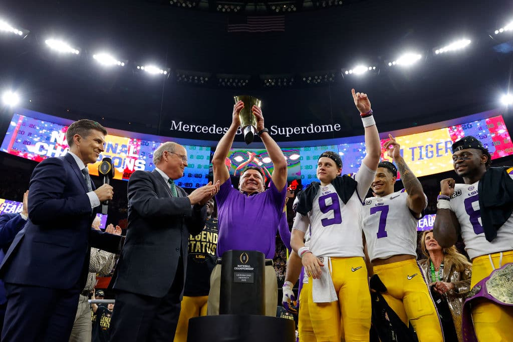 Así fue la celebración de LSU tras coronarse campeón de la NCAA sobre Clemson, con una actuación destacada de Joe Burrow.