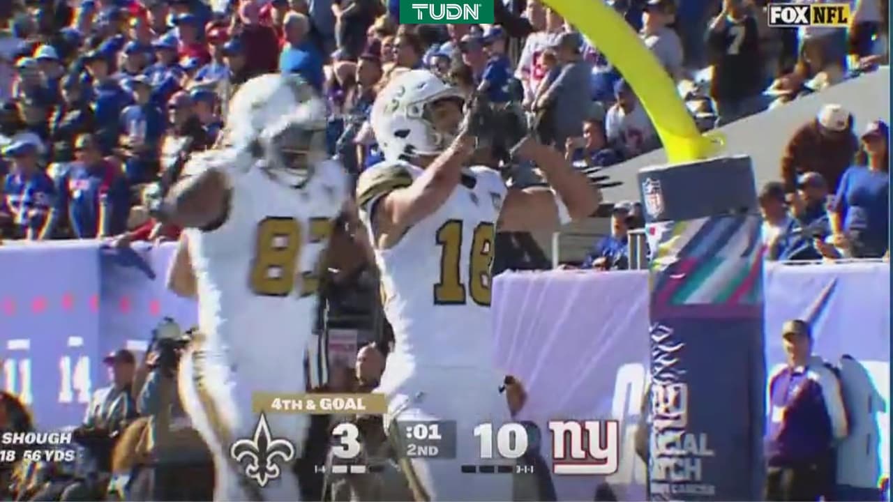 ¡Juego nuevo en New York! TD de Saints con Bryce Lance