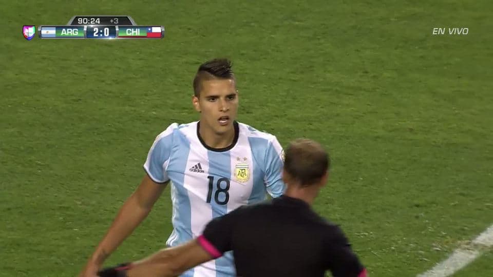 Disparo afuera de Erik Manuel Lamela