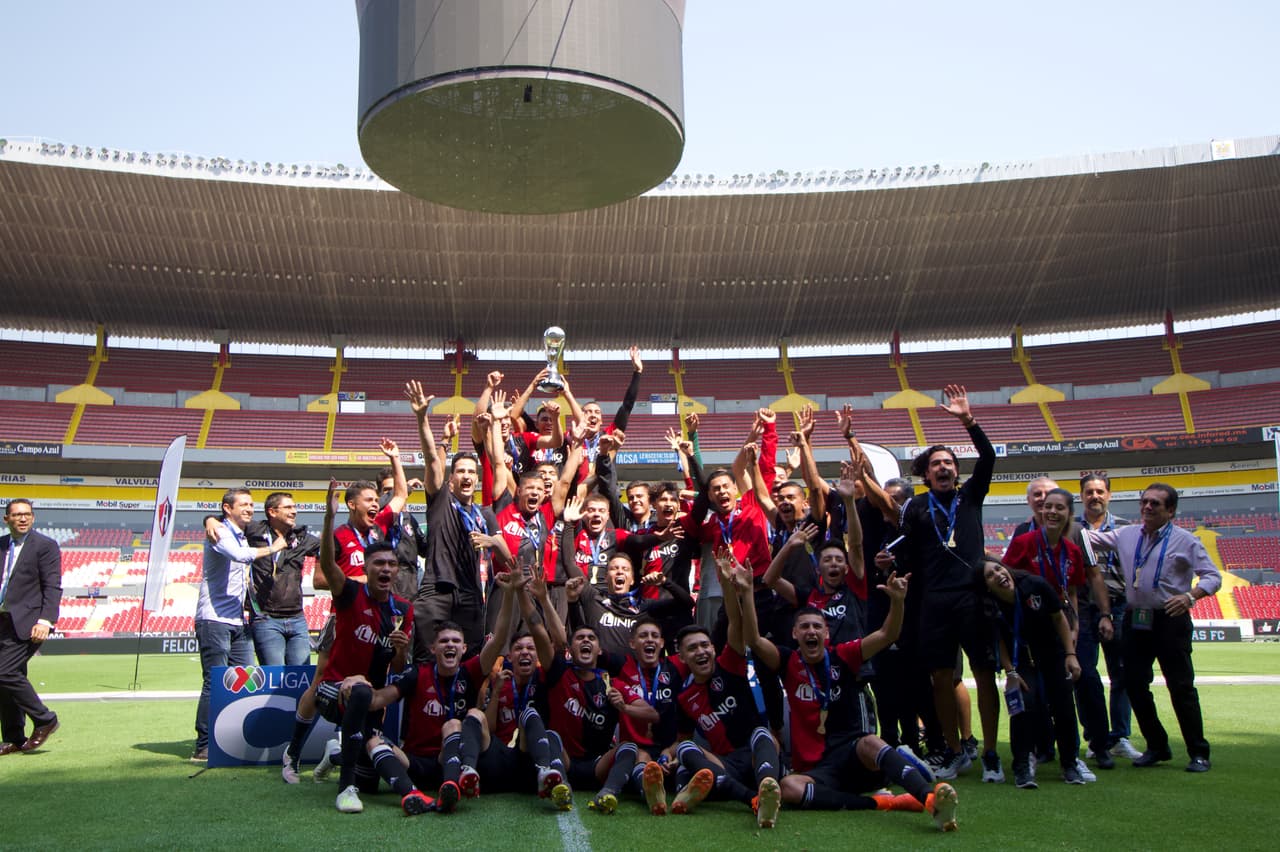 Así celebró Atlas su conquista por segunda ocasión en la historia de la Liga MX Sub-20, esta vez en condición de local.