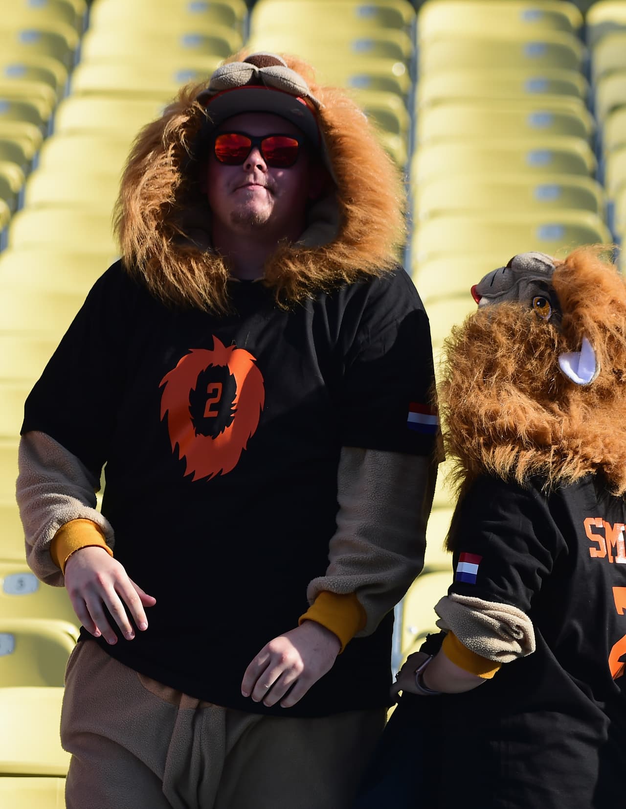 No importa viajar desde Holanda hasta el Dodger Stadium para apoyar a tu país.