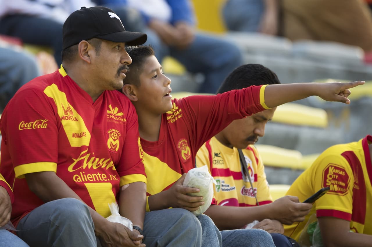 Foto de accion del partido Morelia vs Pumas correspondiente a la jornada 10 del torneo Apertura 2018 de la Liga BBVA Bancomer realizado en el estadio Morelos. EN LA FOTO: