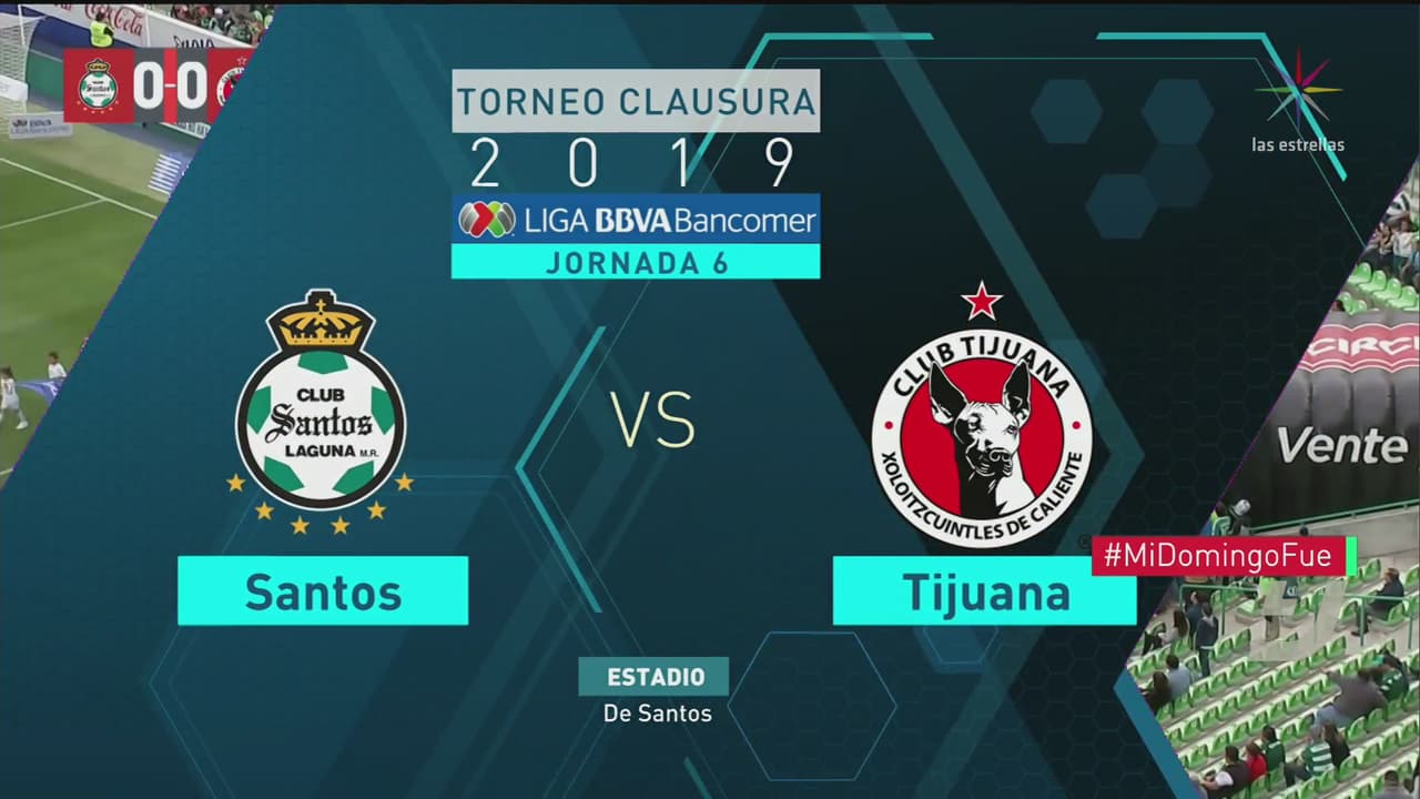 Videos. Santos y Xolos se conforman con empate