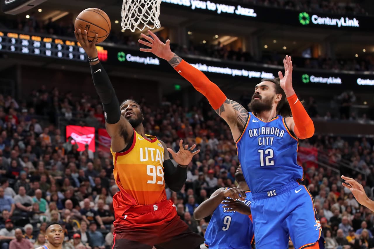 Por los visitantes Russell Westbrook tuvo 23 puntos y 11 rebotes para apuntarse un doble doble, mientras que por los locales el mejor fue Donovan Mitchell con 25 puntos.