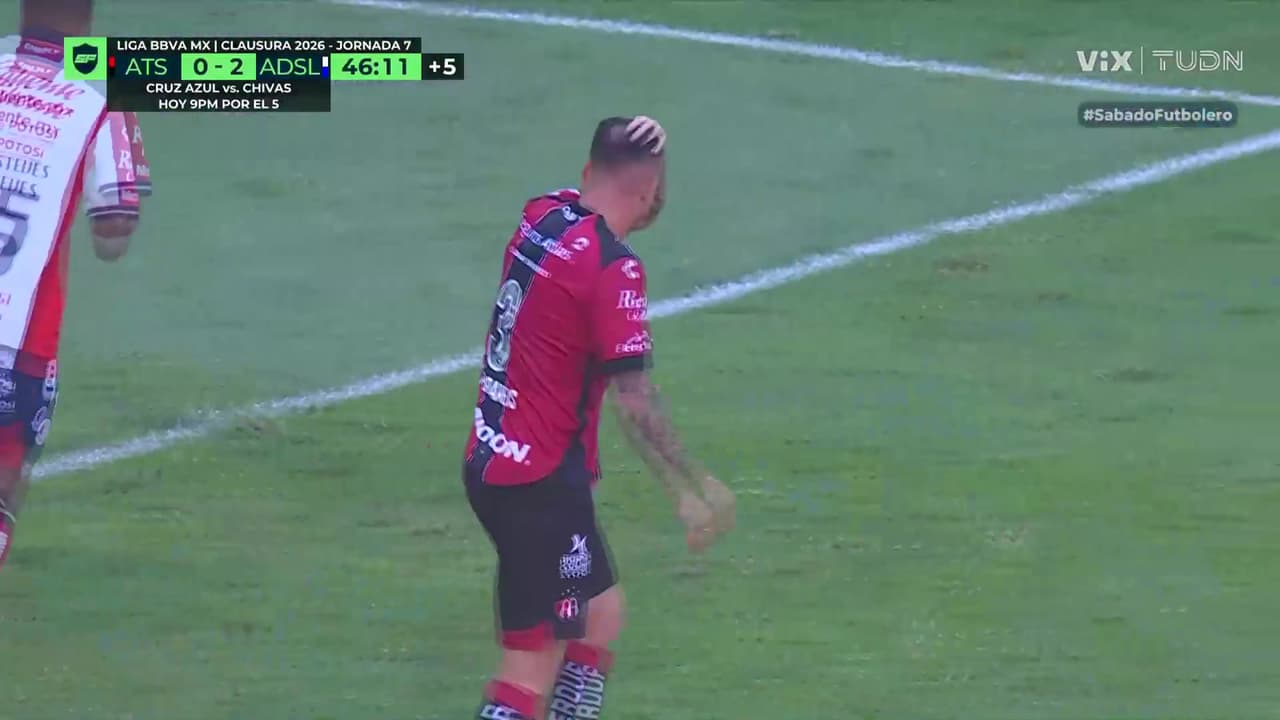 ¡Para selección! El atajadón de Andrés Sánchez en el Atlas vs. San Luis