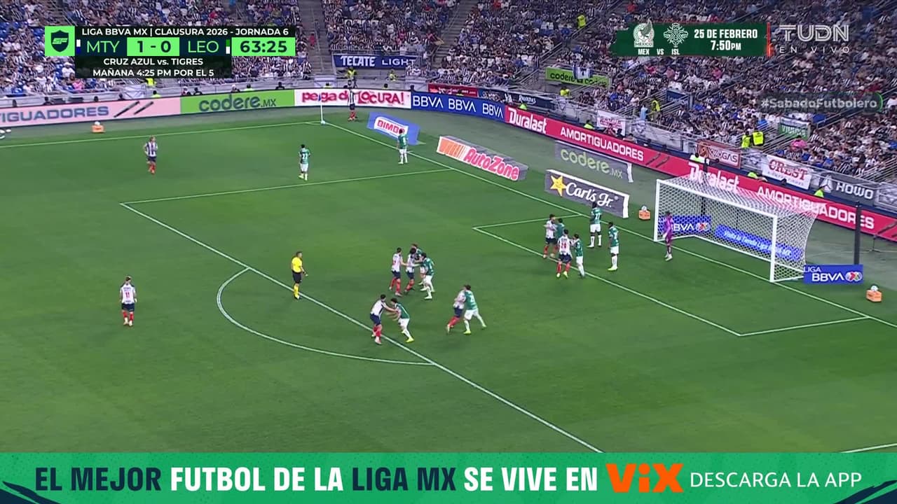 ¡En la línea! El 'Jefecito' Rodríguez salvó del gol a León