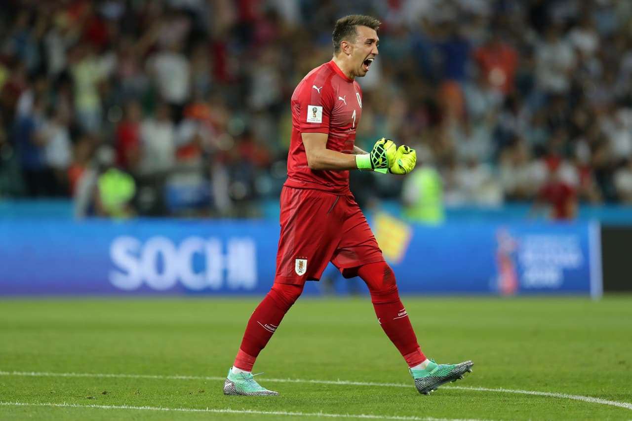 El portero del Galatasaray turco y de la selección de Uruguay, Fernando Muslera.