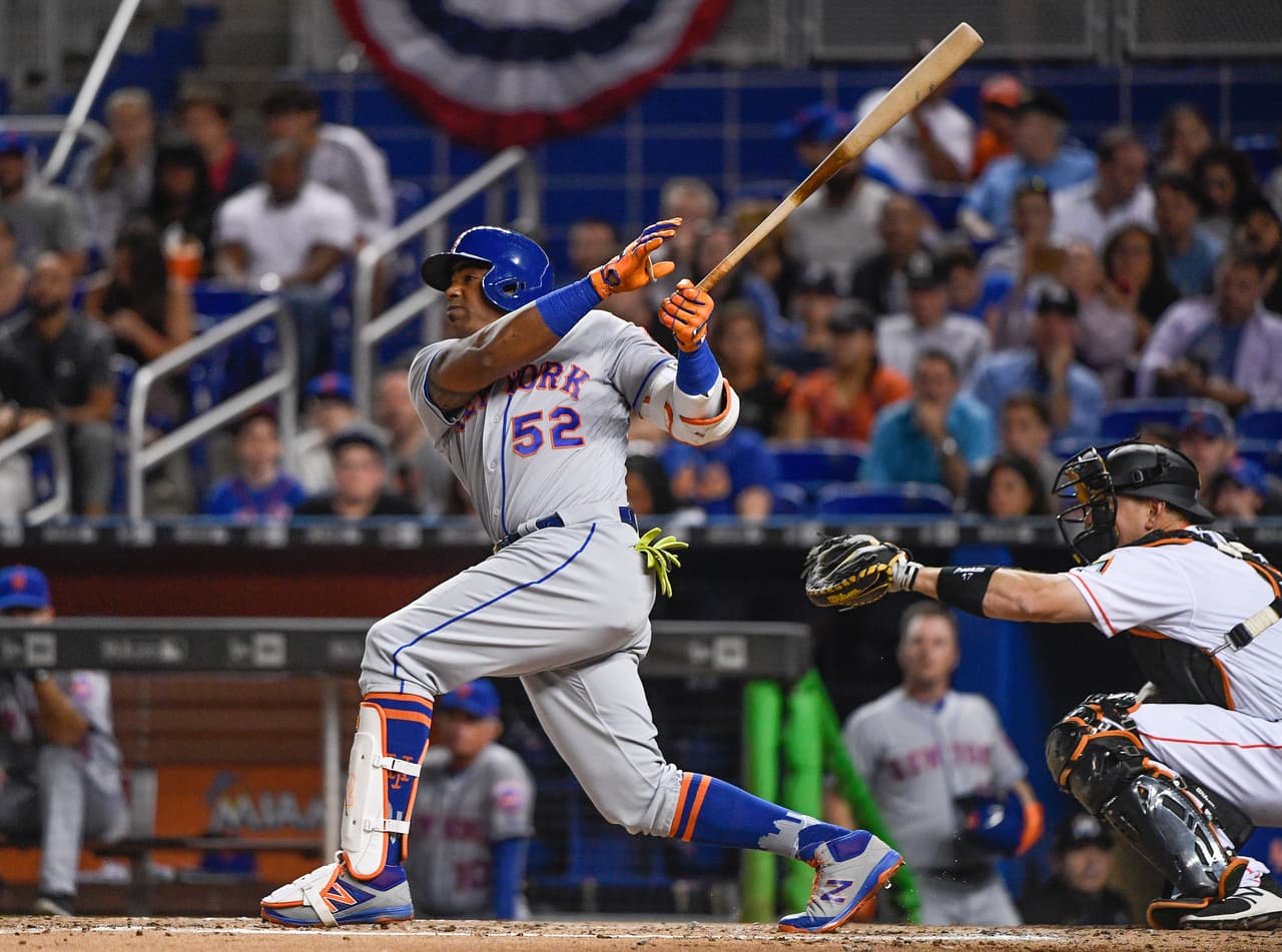 NYM 9 – 8 MIA: Yoenis Cespedes continúa encendido al bat. El cubano conectó par de cuadrangulares para llegar a 6 en la temporada.
