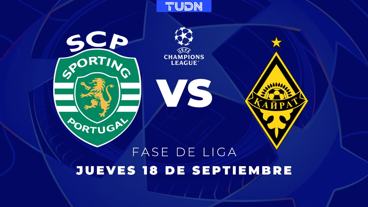¡Juegazo! Horario y dónde ver el Sporting Lisboa vs. Kairat Almaty 