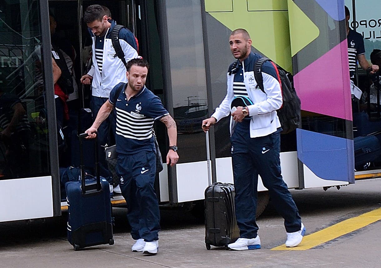 Karim Benzema y Mathieu Valbuena