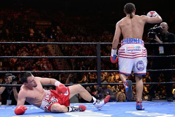 Emocionante batalla desde el inicio ofrecieron ambos pugilistas, aunque el dominio de Thurman, quien mandó a la lona a Guerrero en el noveno, obligó a éste a dejar todo sobre el cuadrilátero, ofreciendo un intenso e inolvidable décimo round.