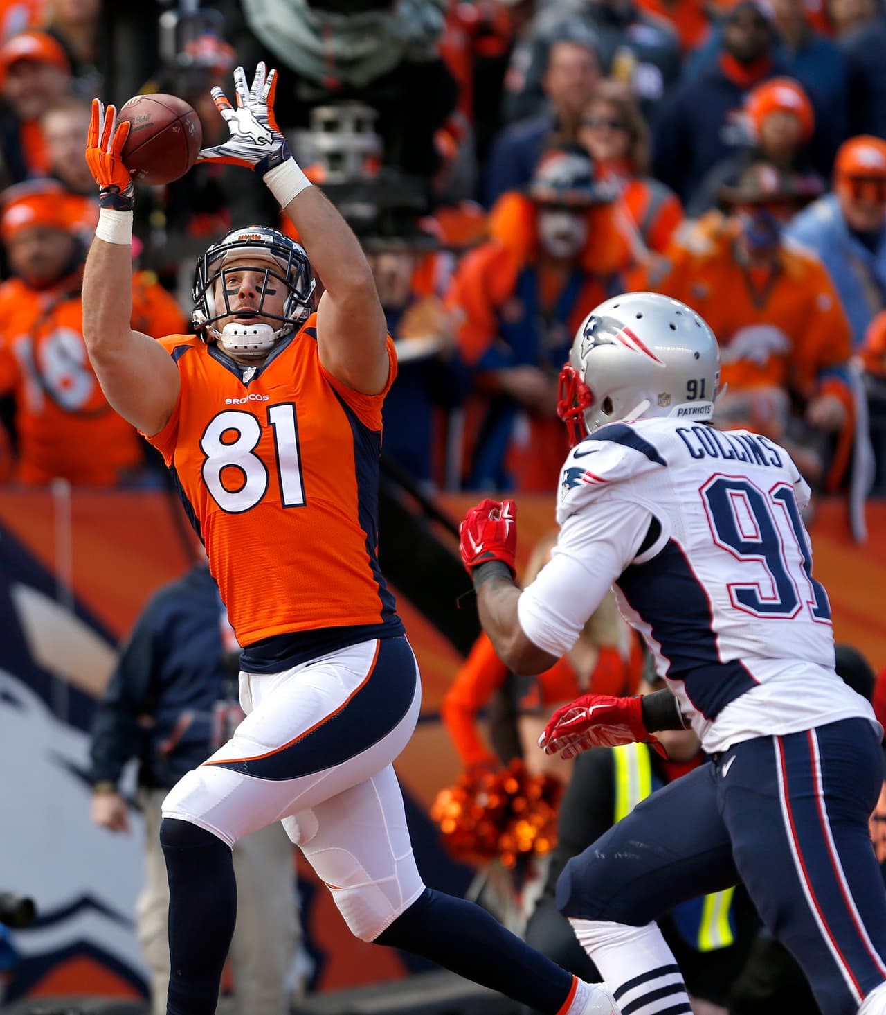 3 OWEN DANIELS. Durante la temporada no tuvo grandes números, apareció en el momento preciso con 2 recepciones de touchdown a pase de Peyton Manning.