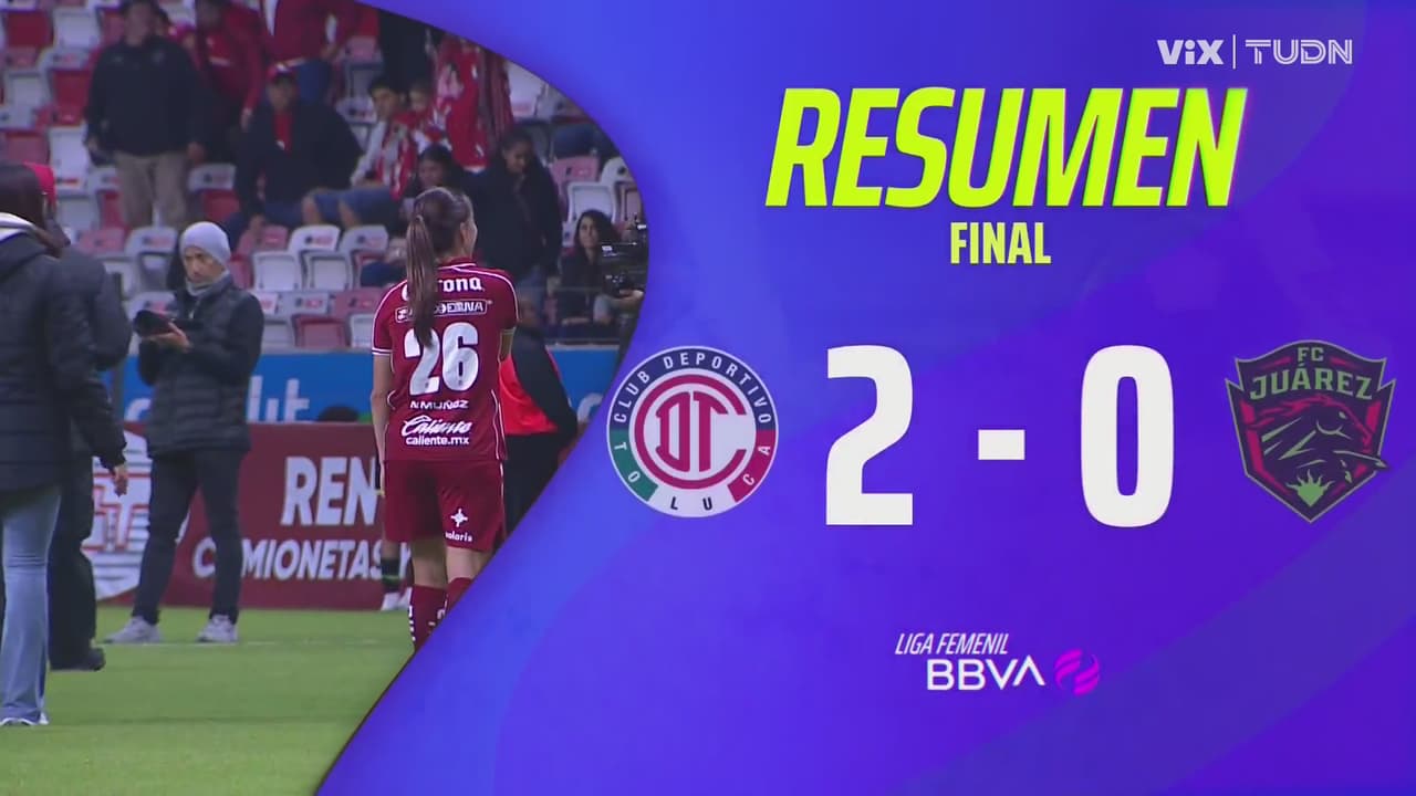 Resumen | Toluca liga segunda victoria en la Liga Femenil