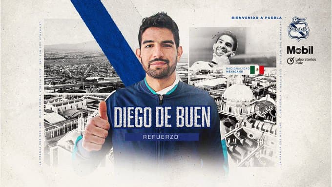 Diego De Buen es el nuevo fichaje del Puebla