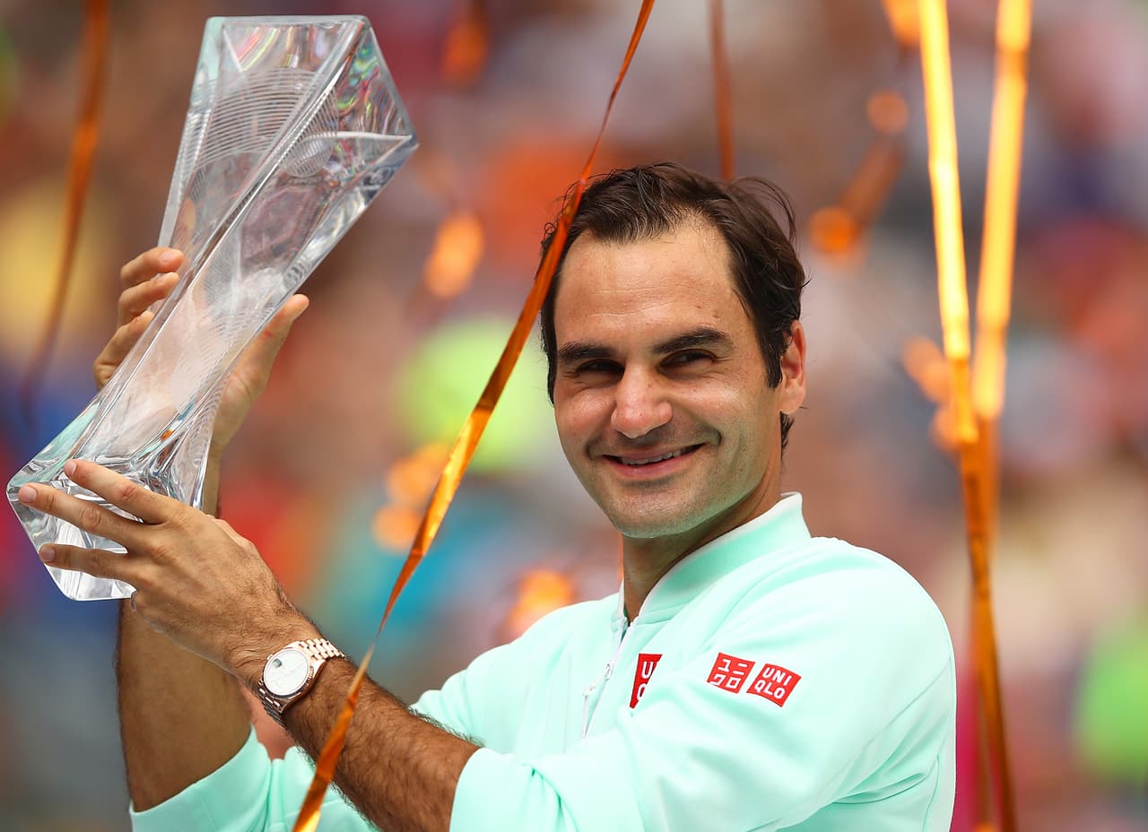 Majestuoso: Federer aplastó a Isner y es campeón por cuarta vez en Miami