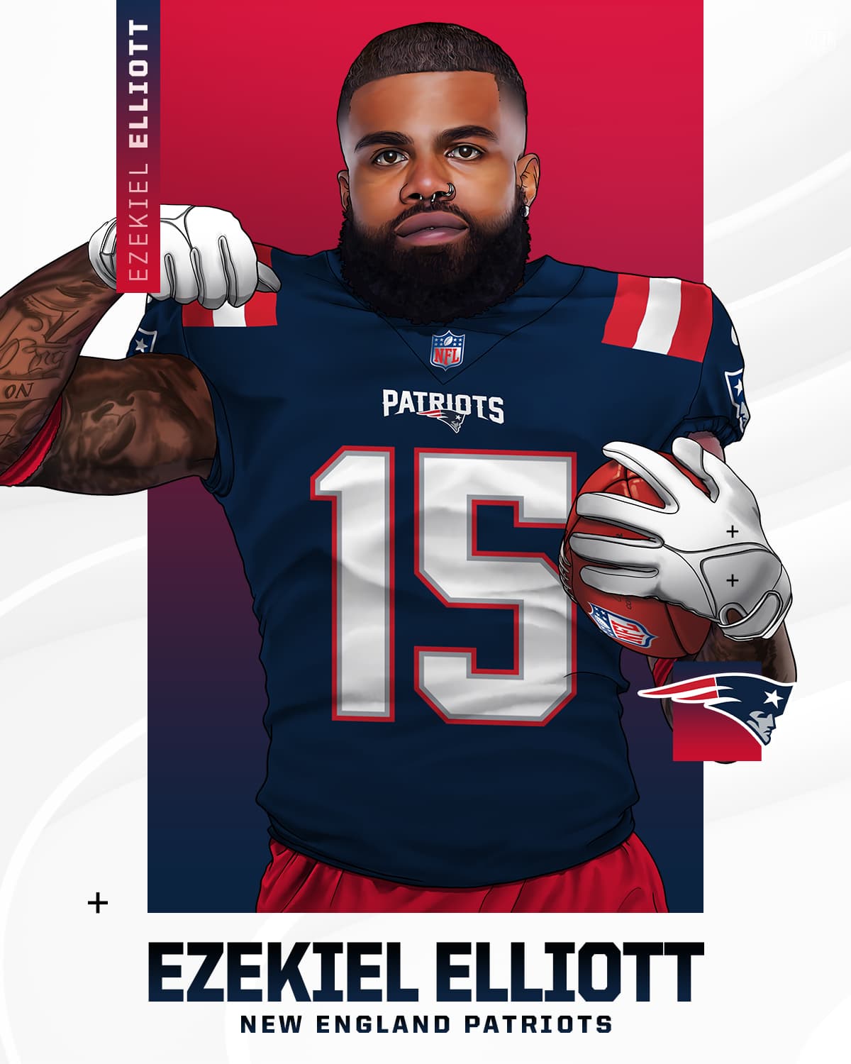 Ezekiel Elliott se convierte en jugador de New England Patriots 