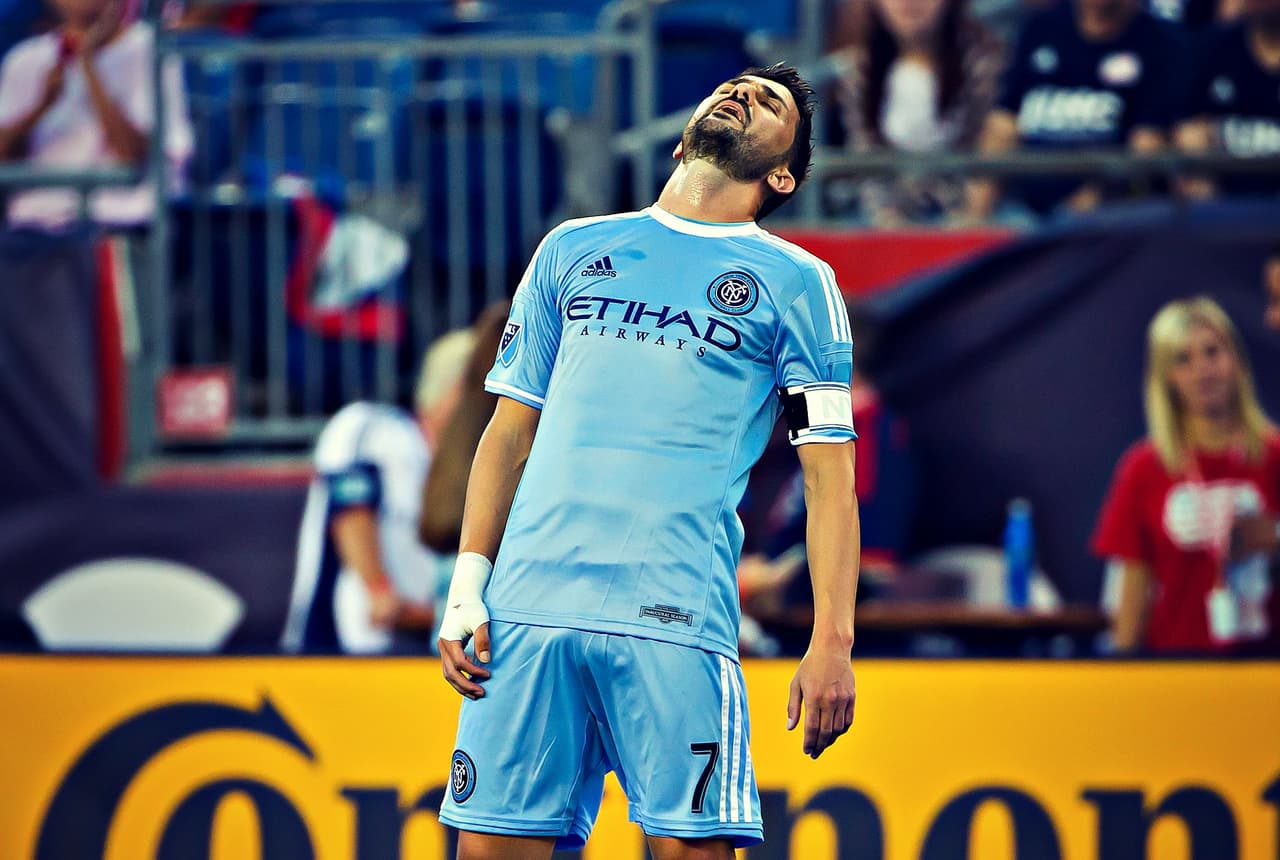 PILLADO EN OFF-SIDE: El delantero y capitán de New York City FC, David Villa fue el que jugador al que más veces se le señaló en fuera de lugar. El "Guaje" registró 47 offsides en la temporada regular.