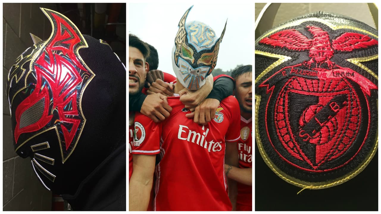 Sin Cara confeccionó máscara en honor al Benfica de Raúl Jiménez