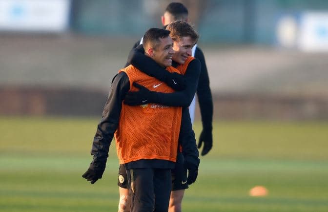 Alexis Sánchez regresa a los entrenamientos del Inter de Milán