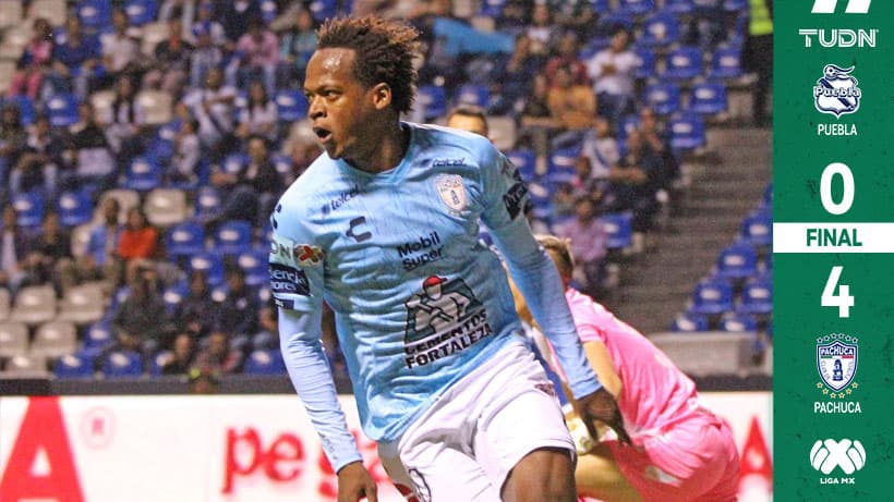 Pachuca golea al Puebla y Palermo respira