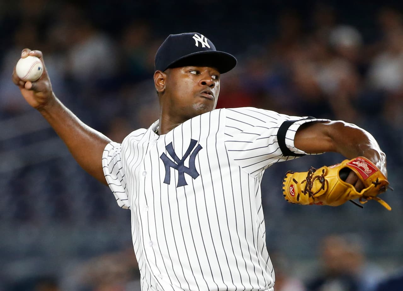 Luis Severino, lanzador de los Yankees de Nueva York