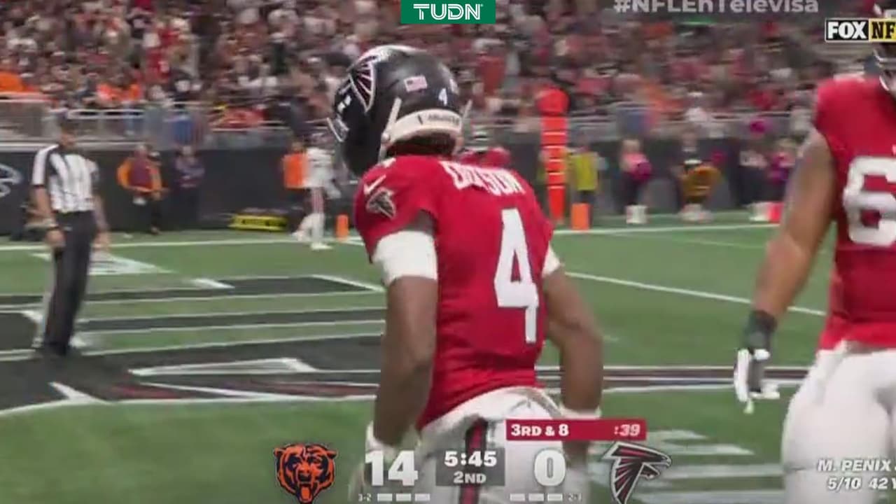 ¡Enorme recepción de Dotson para el touchdown de Falcons!