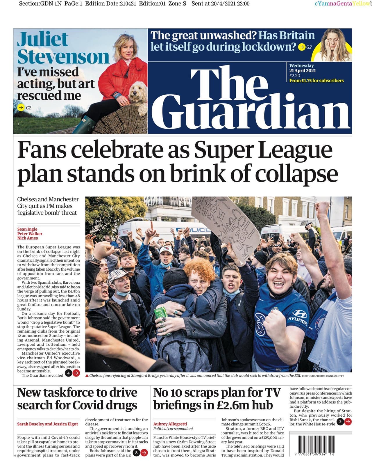 Tras varias horas de incertidumbre en el futbol europeo, el día de hoy se ha hecho oficial la suspensión del proyecto de la Superliga europea.