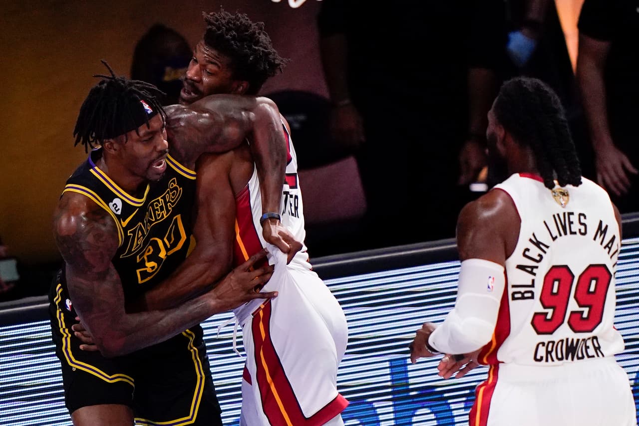 Los Lakers caen ante el Heat en el quinto juego de las Finales | En el último cuarto los de LA se sacudieron y estuvieron cerca de liquidar la serie; terminaron 108-111.