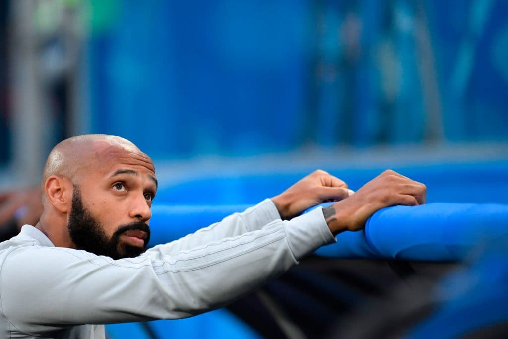 El estadio tuvo una buena parte de franceses y eso lo notó Henry, que tantas veces puso a celebrar a los galos.