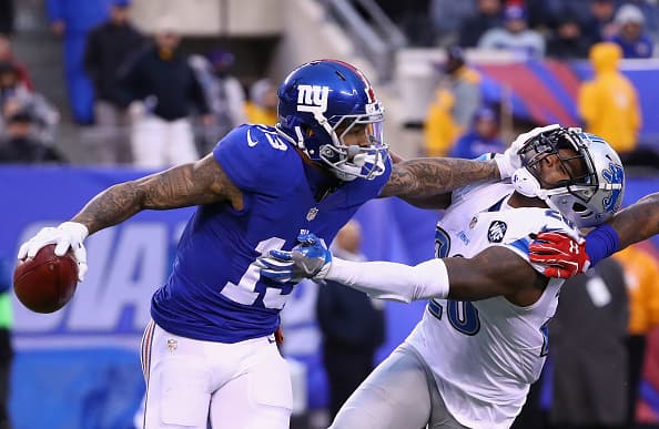 Con otra espectacular atrapada de Odell Beckham Jr, los Giants superaron 17-6 a los Lions 