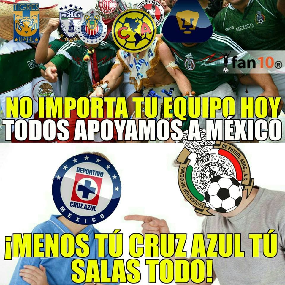 México está en el mundial, pero los memes castigan las rotaciones, alaban al "Chuchy" y si, se burlan del Cruz Azul.