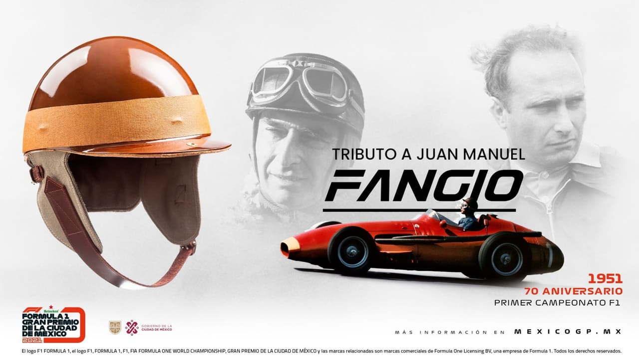 Casco de Fangio será entregado en el GP de México