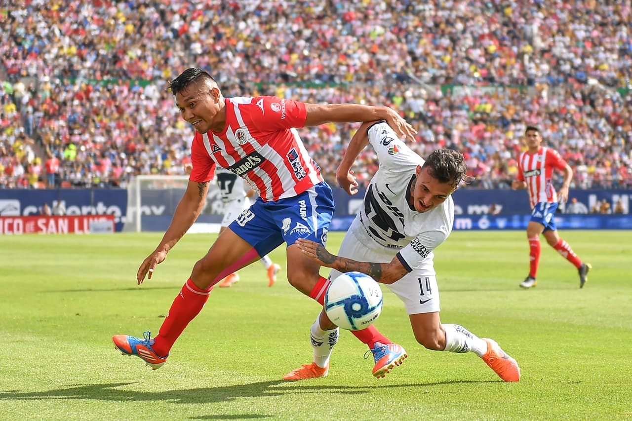 Atlético San Luis debutó en la Liga MX con derrota de 2-0 ante Pumas.