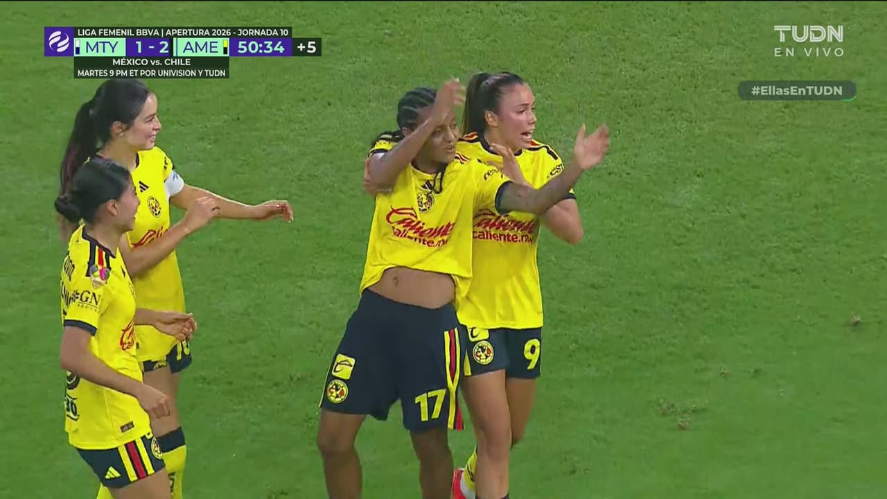 ¡Así de rápido cayó el tercero del América! Gol de Geyse desde los once pasos