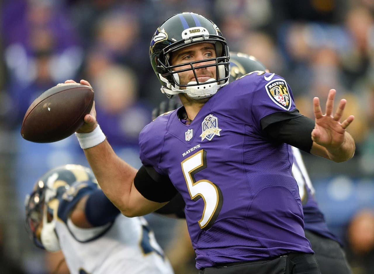 2 - JOE FLACCO - QB - BALTIMORE RAVENS - Salario en 2016: 22.1 millones de dólares - Tiene vigente un contrato de 3 años por 66.4 millones, con 44 millones garantizados.