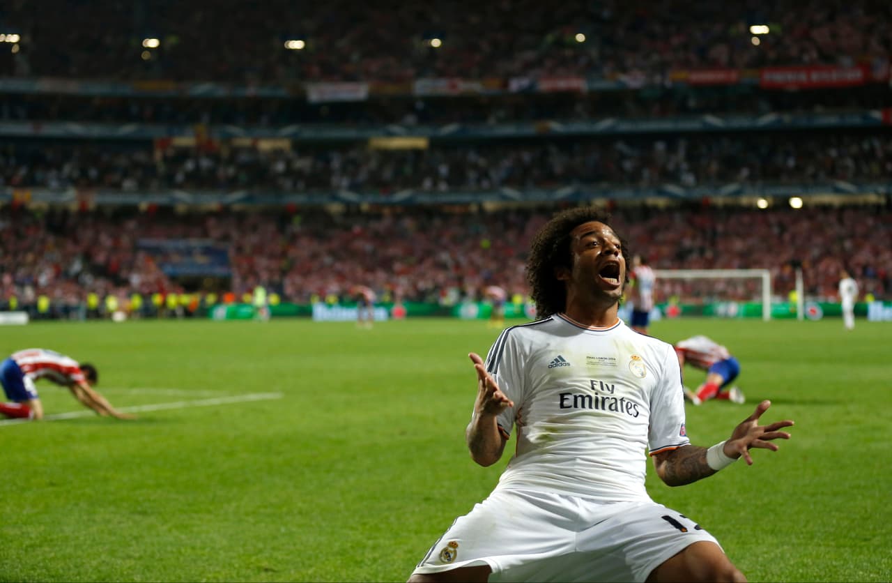 Marcelo fue cada vez más protagonista en el esquema ofensivo de Real Madrid y su participación en la final de la Champions del 2014 fue determinante. Un gol suyo fue aporte clave.