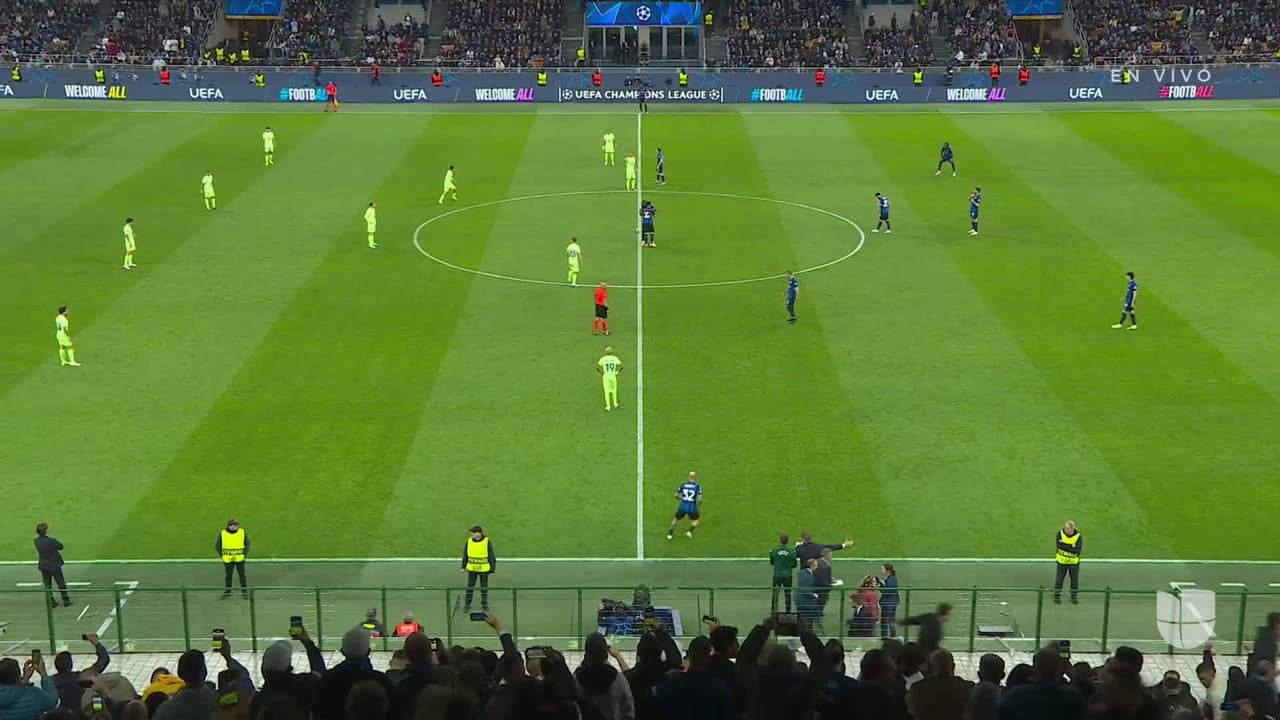Inicia la transmisión en directo de Champions entre Inter vs Barcelona