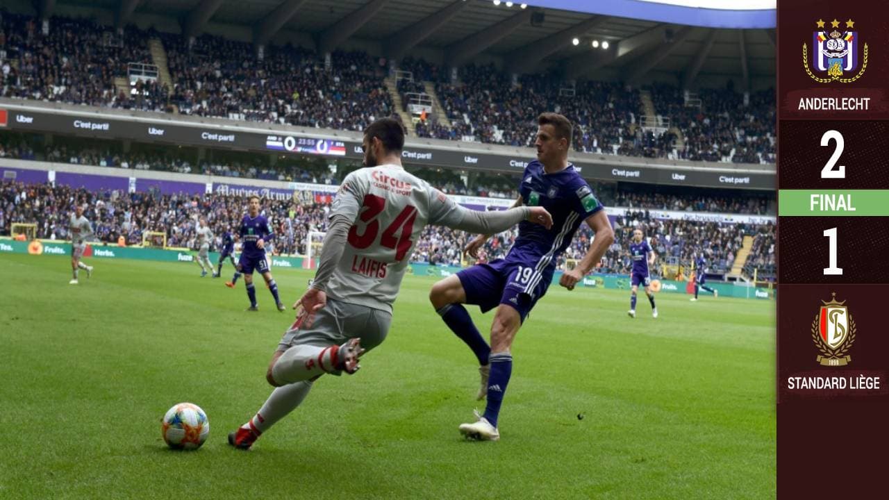 El cuadro de Lieja no pudo en su visita al Anderlecht.