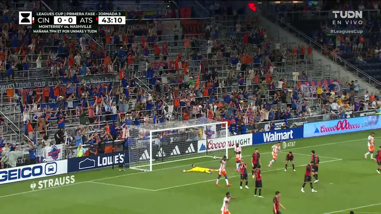 ¡Golazo de Cincinnati! Bombazo de Evander da Silva para el 1-0