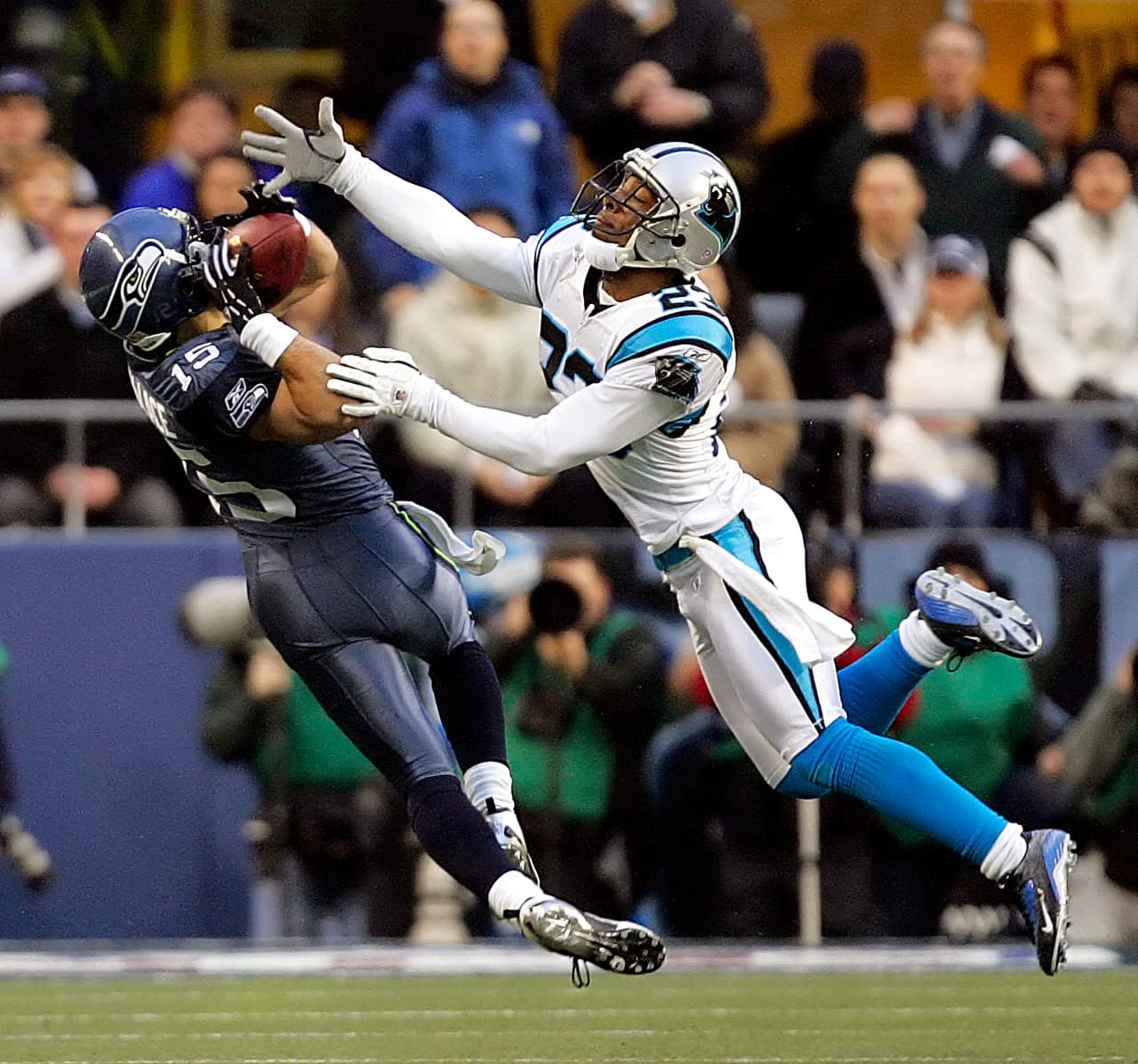 2005 fue la última vez de los Panthers en la antesala del Super Bowl, perdieron con Seattle 34 - 14.
