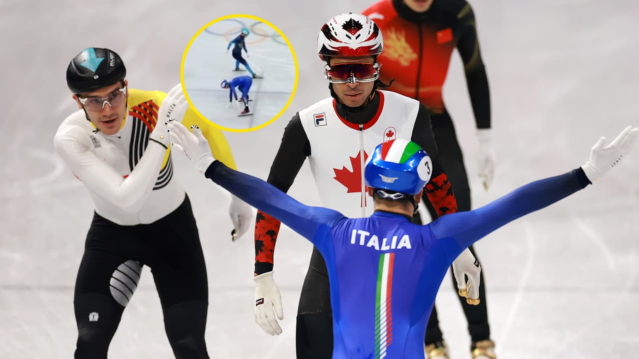 Juegos Olímpicos: Pietro Sighel, el patinador que ganó con el trasero... literalmente