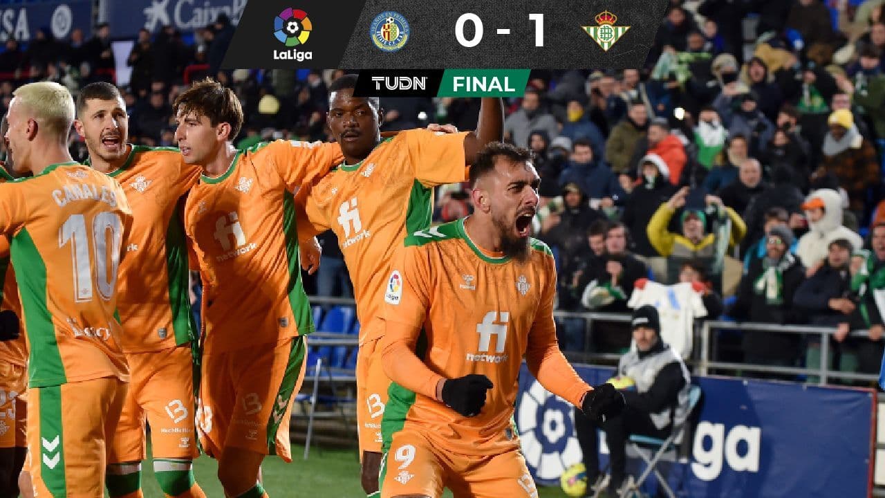 Andrés Guardado se queda en la banca en victoria del Betis ante el Getafe