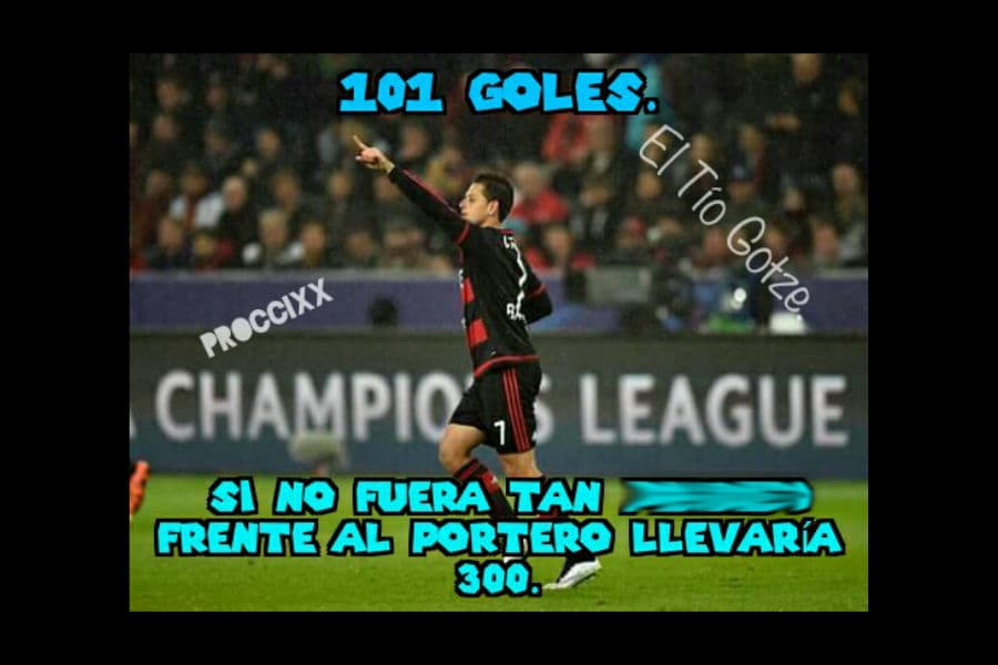 memes del doblete de Chicharito y más de la Champions League