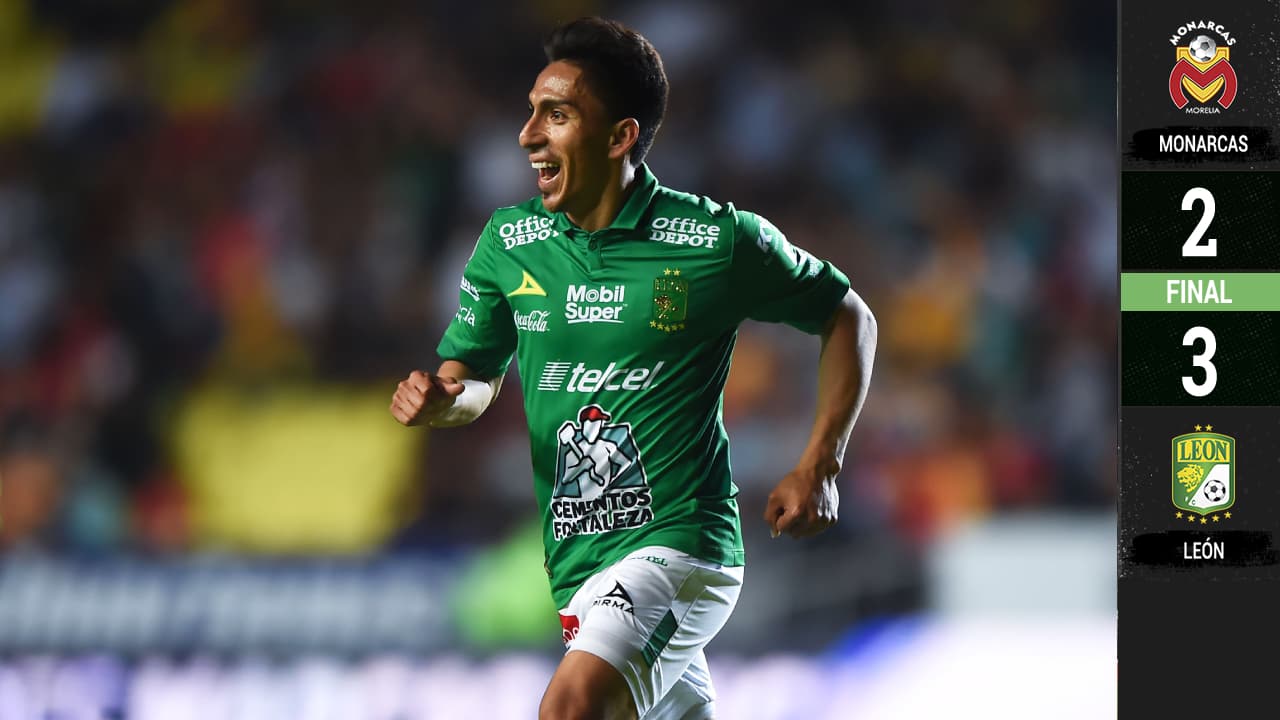 Doblete del 'Messi' Mena y León rugió cuando perdía en Morelia