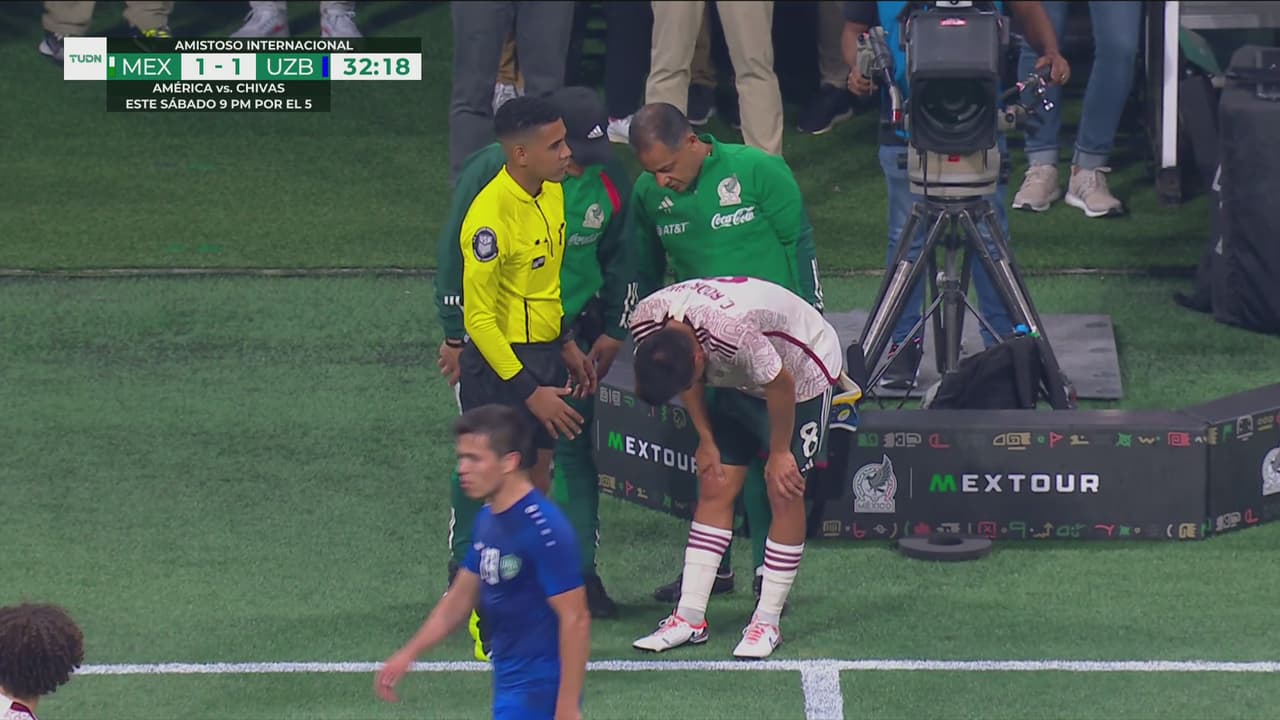 ¿No que era amistoso? Charly sale con un planchazo en la rodilla